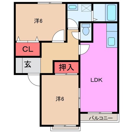 ロックンハイツの物件間取画像